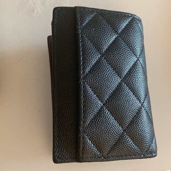 Authentic Chanel Black Caviar ID/card case - Picture 3 of 4